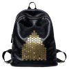 Casual Métal et Satchel Black Women design - Noir 