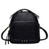 Preppy Style Stitching and Solid Color Design Women's Satchel - Noir 
