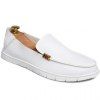 Simple PU Leather and White Design Casual Shoes For Men - Blanc 43