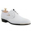 Bout pointu et élégant Lace-Up Design Chaussures de soirée pour hommes - Blanc 44