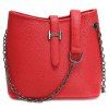 Chain Trendy et Solid Sac bandoulière DRAPEAU Design Femmes - Rouge 