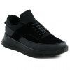 Élégant Couleur Noir et chaussures de sport de Splicing Design Hommes - Noir 43