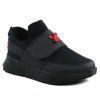 Velcro mode et Chaussures de sport en cuir PU Design Hommes - Rouge et Noir 40
