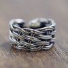 Chic Simple Style Chunky Cuff Ring For Women - Argent ONE-SIZE