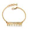 Chic strass Bracelet chaîne pour les femmes - d'or 