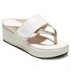 Casual Color Matching and Platform Design Women's Slippers - Blanc 36