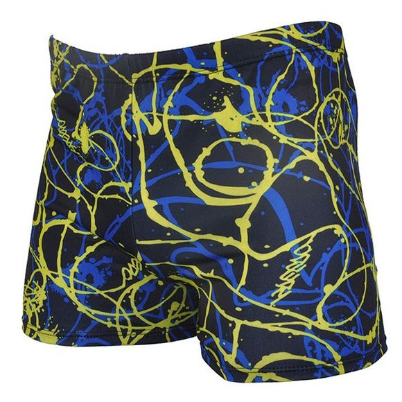 Printed Quick-drying Waterproof Men's Boxers Swimming Trunks - multicolore ONE SIZE(FIT SIZE XS TO M)