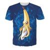 T-shirt 3D Col Rond Manches Courtes Hommes Imprimé Personnage Banane Cartoon - multicolore M