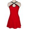 Trendy Spaghetti Strap Red Color Sleeveless Dress For Women - Rouge S