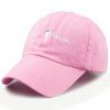 Chic Letters and Cartoon Embroidery Women's Baseball Cap - Rose 