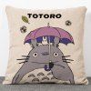 Chic Cartoon Qualité Colorful Motif Totoro Lin Case Oreiller (Sans Oreiller intérieur) - multicolore 