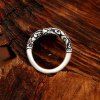 Trendy Simple Style Carving Key Stand Ring For Women - Argent ONE-SIZE
