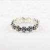 Trendy style simple anneau floral pour les femmes - Argent ONE-SIZE