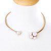 Chic Faux Pearl Elastic Necklace For Women - d'or 