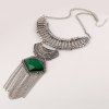 Superbe Gem artificielle Chain Collier Tassel pour les femmes - Vert 