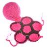 Style de tortue de haute qualité fait à la main Crochet tricot Beanie Hat Set de vêtements pour bébé - Rose 