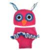 Laine du nouveau-né à la mode Knitting Costume Owl Design Bébé Hat + Shorts Costumes - Rose 