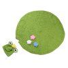 Chic Quality Handmade Crochet Knit Cap Green Frog Hat + Lotus Leaf Blanket Costume pour bébé - Vert 