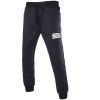Pieds Trendy Poutre Zipper Pocket Pantalons Motif Rib épissage Drawstring Hommes - Noir 2XL