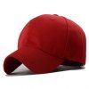 Bouton Trendy Décoré Solid Color Baseball Hat For Men - Rouge 