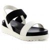 Leisure Solid Colour and Elastic Band Design Women's Sandals - Blanc 38