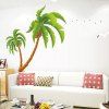 Mode amovible étanche Motif Coconut Palm Stickers Pour Salon Chambre Décoration - Herbe Verte 