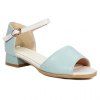Simple Colour Block and Peep Toe Design Women's Sandals - Bleu clair 38