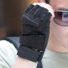 Pair of Stylish Adjustable Skidproof Men's Tactical Fingerless Gloves - Noir XL