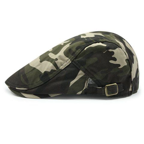 Cabbie Hat Stylish Camouflage Motif boucle réglable Hommes - Vert Armée 