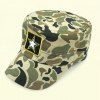 Military Hat élégant étoile à cinq branches Broderie Camouflage Motif Hommes - Vert 