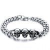 Skull Style gothique Forme Bracelet pour les femmes - Argent 