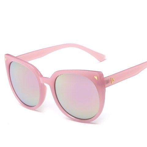 Cat Eye Sunglasses de Chic petit triangle embellies femmes - Rose 
