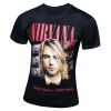 T-shirt col rond 3D Kurt Cobain imprimé à manches courtes hommes - Noir 3XL