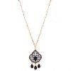 Delicate Hollow Out Water Drop Necklace For Women - d'or 