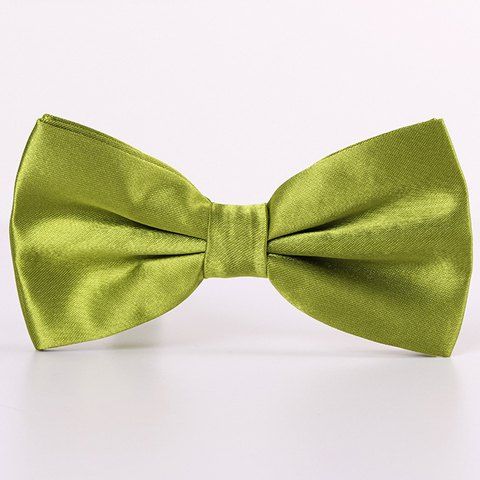 

Stylish Candy Color Men's Double-Deck Satin Bow Tie, Celadon