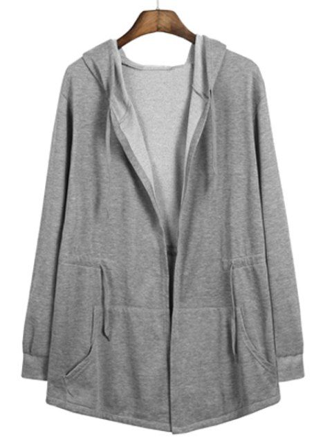 Men/'s Spring Fashion Long Sleeve Hooded Cloak Jacket Casual Solid Color Cardigan