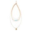 Chic Perles Élégant ronde Layered Lien Collier design pour les femmes - d'or 