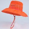 Chic Letter Pattern Drawstring Fresh Color Sun-Resistant Women's Sun Hat - Orange 