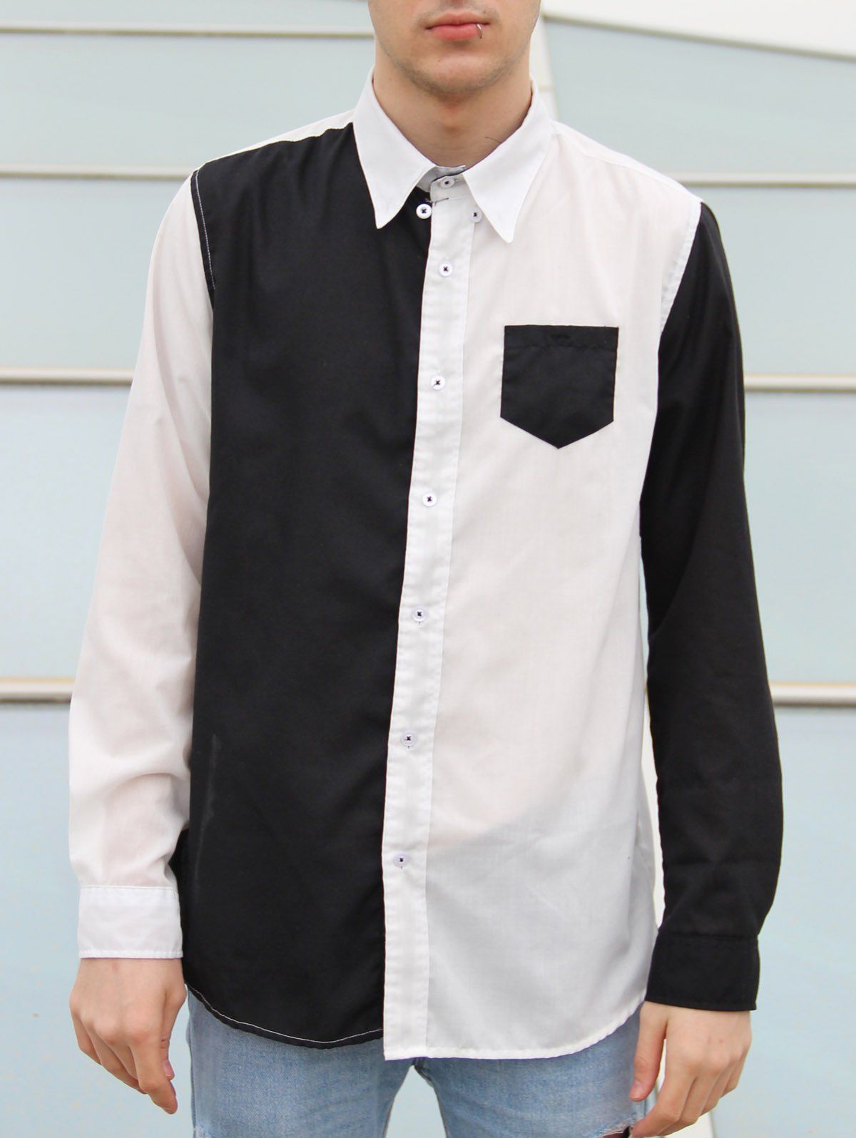 turn down collar shirt