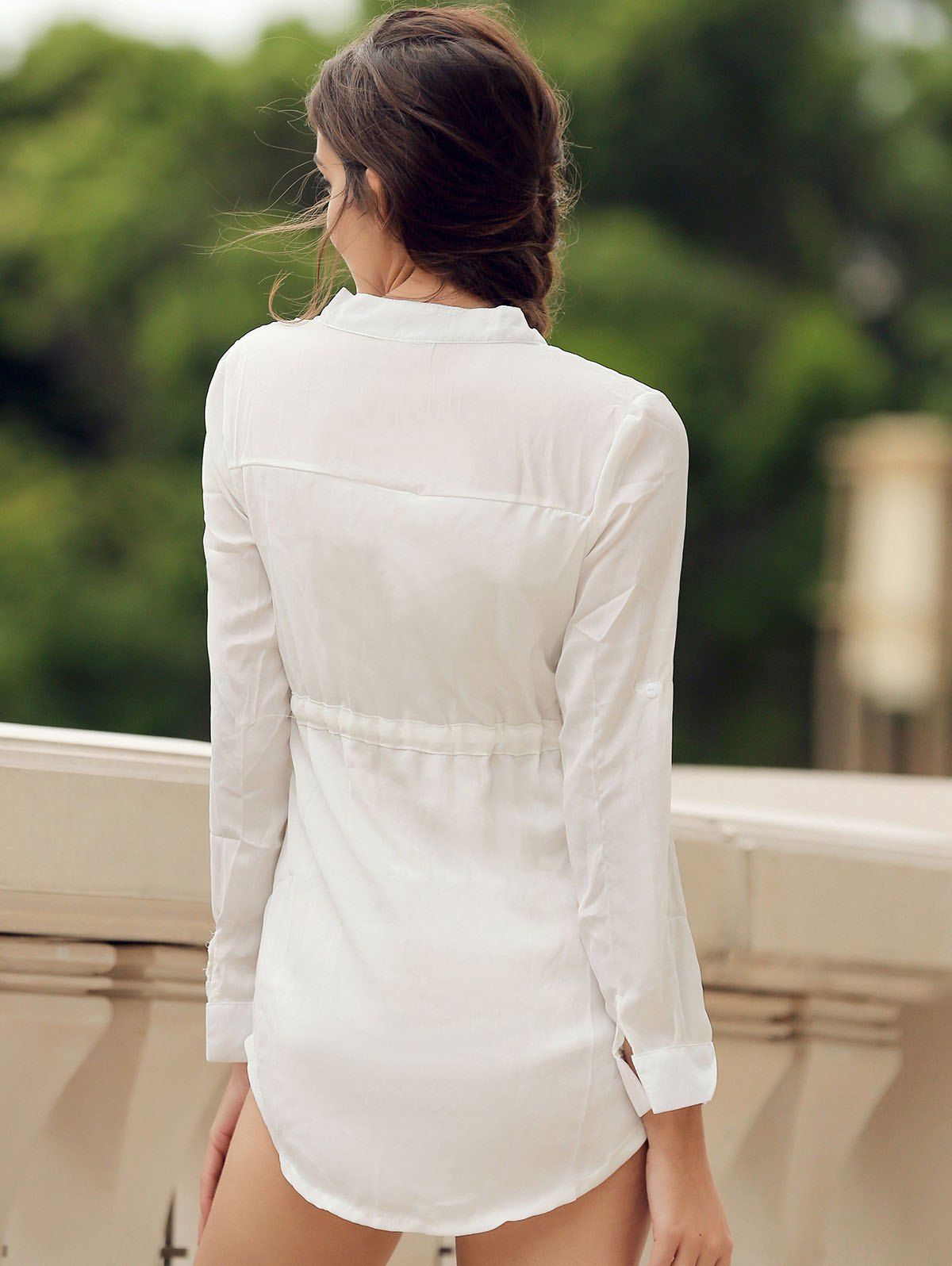 long sleeve sheer robe