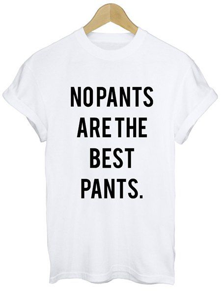

Stylish Short Sleeve Round Neck Letter Pattern Flanging Women's T-Shirt, White