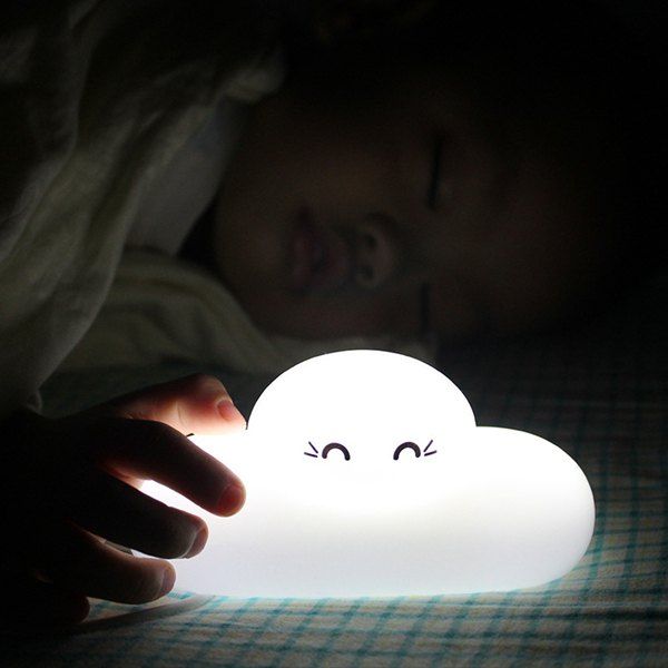 

Chic Bedside Lamp Cartoon Cloud Shape Touch Sensing LED Night Light, White