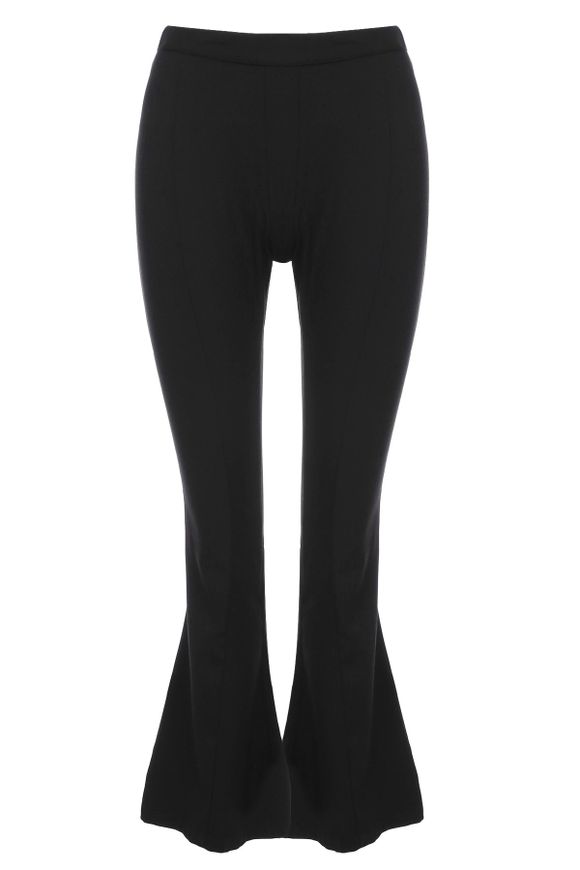 OL style solides en vrac couleur grand Pantalon pour les femmes - Noir L