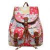 Sweet Buckles and Floral Print Design Women's Satchel - multicolore 