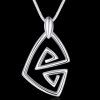 Charming Solid Color Geometric Hollow Out Necklace For Women - Argent 