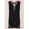Cover-Up Sexy Scoop Neck manches en tricot Furcal femmes - Noir ONE SIZE(FIT SIZE XS TO M)