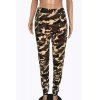 Pantalons Trendy Mid-Waisted Zipper design Camo Imprimer Femmes - Camouflage 4XL