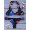 Bikini Set imprimé floral spaghetti Strap femmes - multicolore L