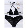 Halter Noir Bikini Set de séduisantes femmes - Noir ONE SIZE(FIT SIZE XS TO M)