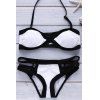 Halter Cobweb Shap Bikini Set de femmes élégantes - Blanc 2XL